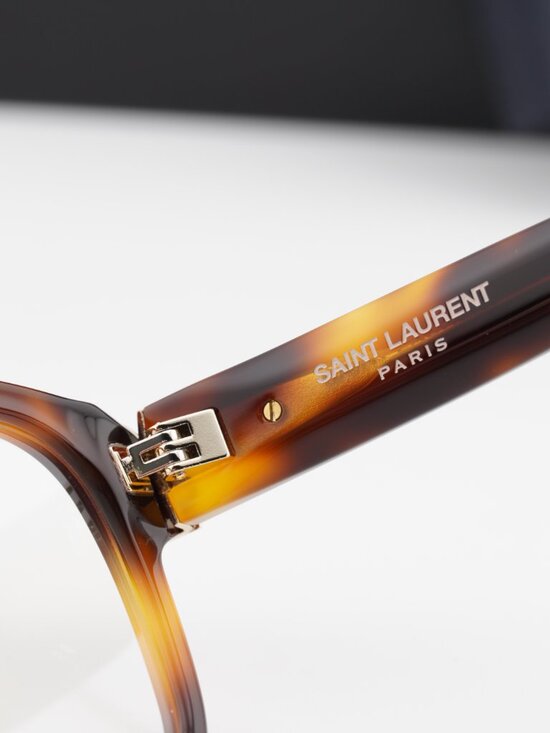 Saint Laurent SLM132 006 Square Eyeglasses – Havana 55mm main image 4